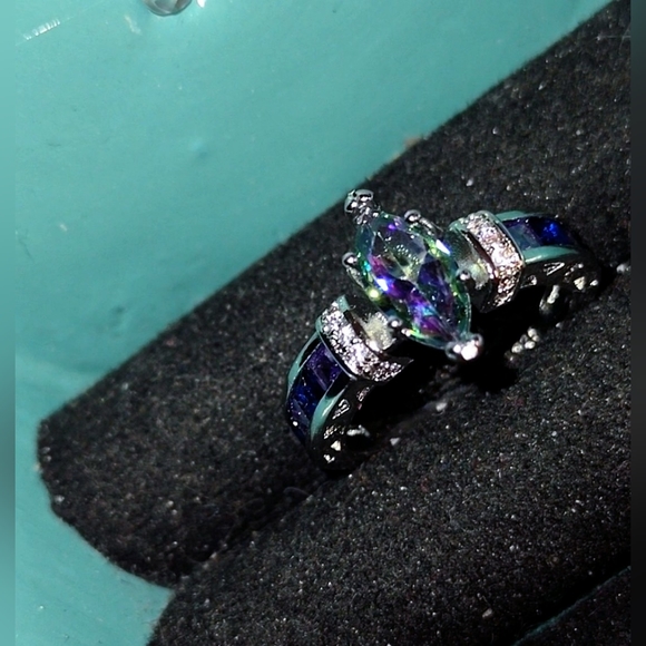 Mystic Rainbow Topaz Fashion Ring - Picture 10 of 13